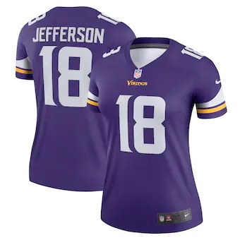 womens nike justin jefferson purple minnesota vikings legen